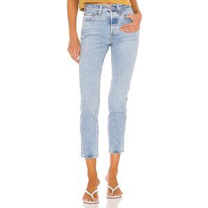 Levi’s Wedgie Icon Button Fly Blue Jeans Casual Boho Classic Light Wash Denim 24